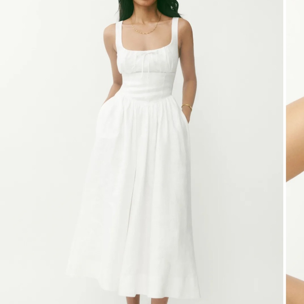 Reformation Balia Linen Dress